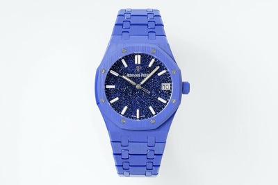 APS厂爱彼15500蓝陶瓷腕表 星空版